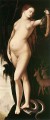 Prudencia pintor desnudo renacentista Hans Baldung